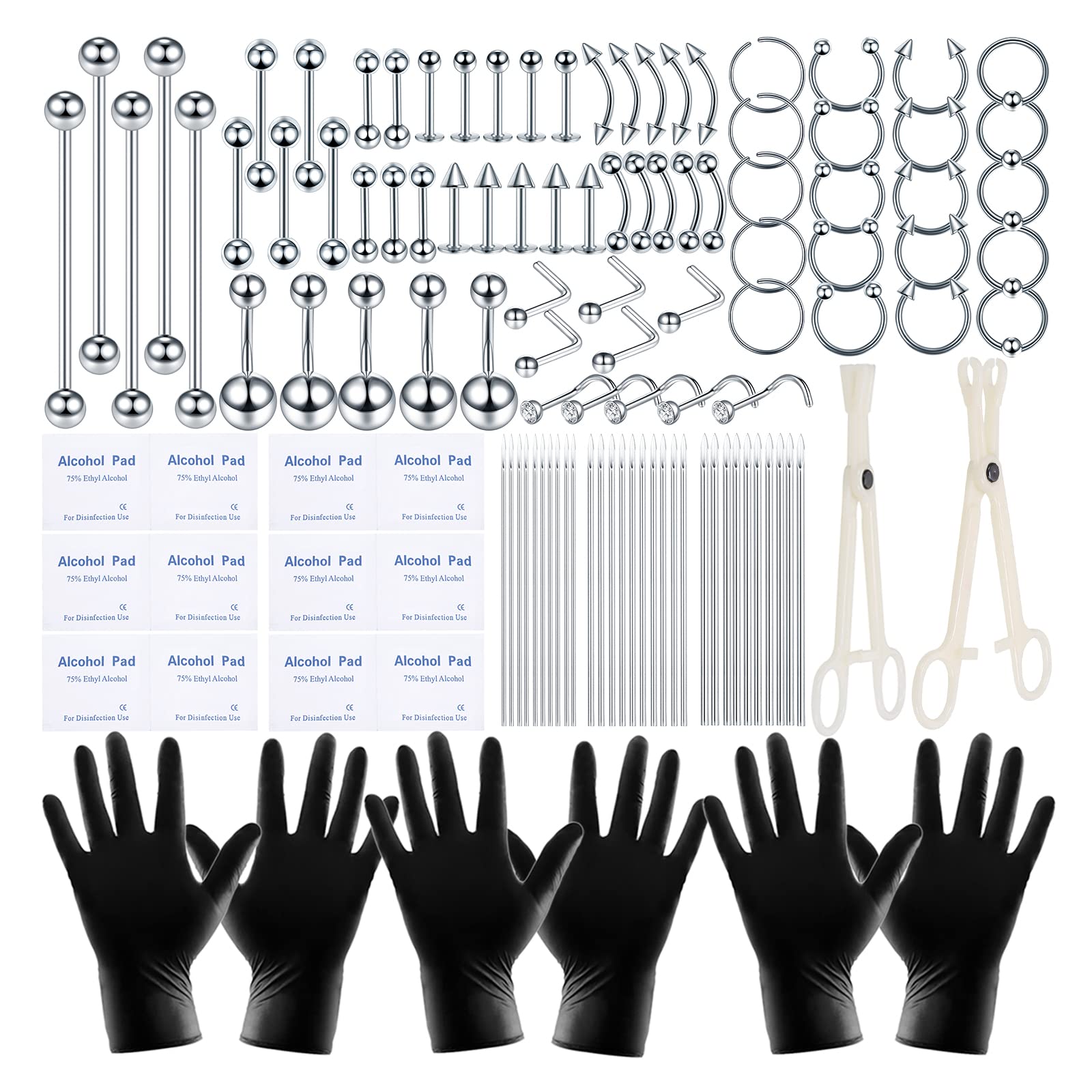 Body Jewelry Surgical Steel - Body Piercing Chirurgisch Staal 14G 16G