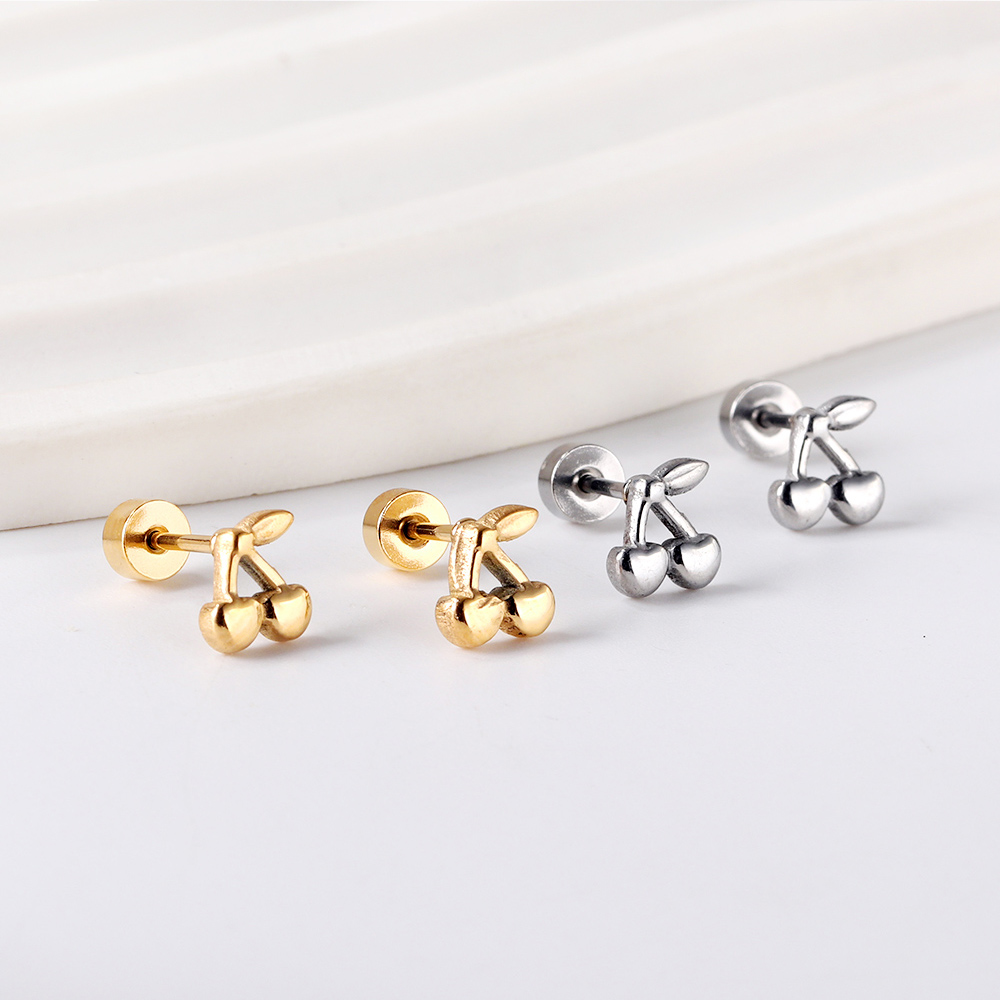 Body Jewelry Surgical Steel - LUXUKISSKIDS 1 paar kleine oorsieraden, oorbellen