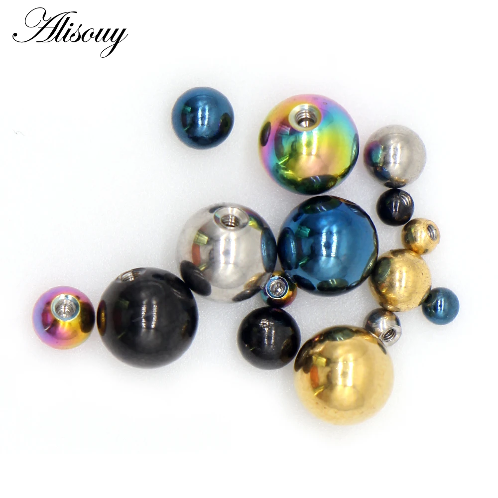 Alisouy 10 stuks/partij Rvs Ve - Body Jewelry Replacement Ball recensie en prijs