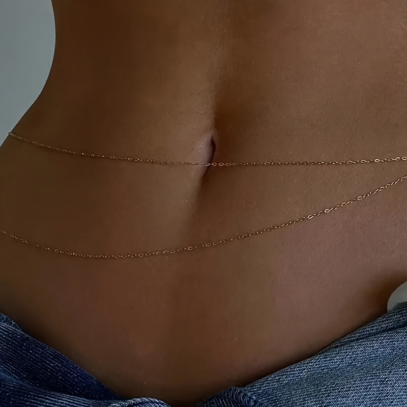 1 Dubbellaagse gouden metalen  - Body Jewelry For You recensie en prijs